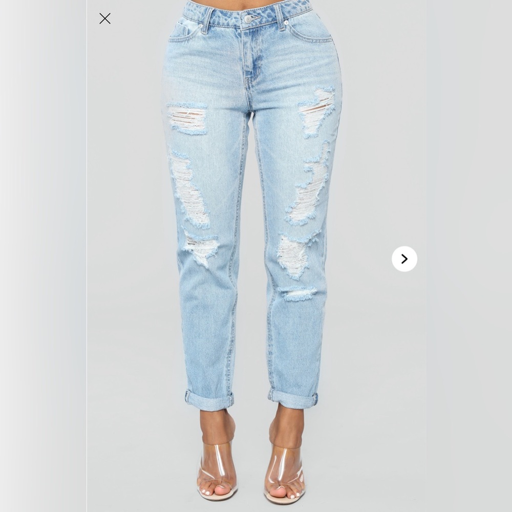Blue Spice Skinny Girlfriend Jeans